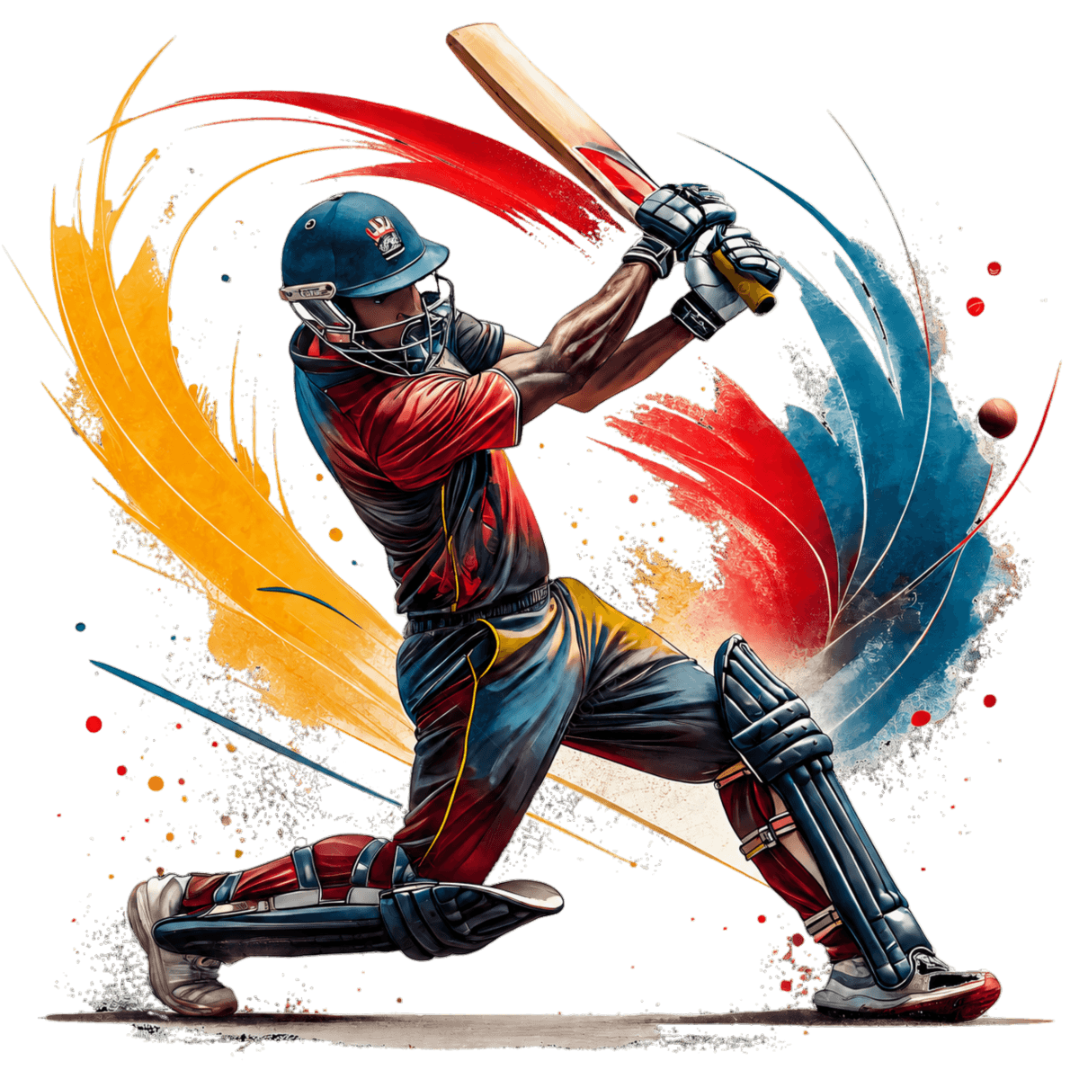 Cricket Shot Graphic